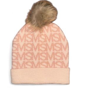 Steve Madden Light Pink Knit Beanie